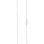 Γυναικεία Λευκόχρυση Αλυσίδα Λαιμού 14 Καρατίων (κωδ: GA017)