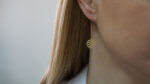 9Κ Σκουλαρίκια Χρυσά Γυναικεία Κρεμαστά Μοτίφ Κυκλικά