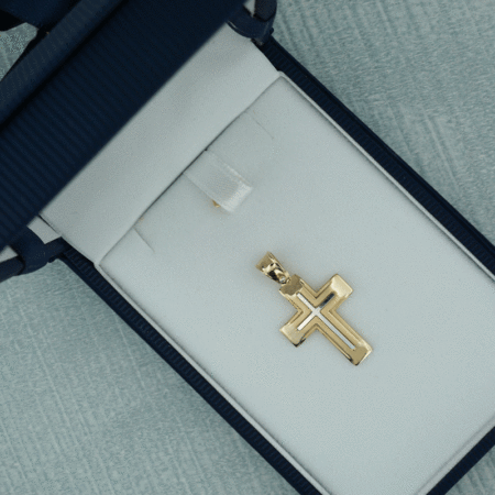 Ανδρικός Σταυρός 14Κ Χρυσός Γυναικείος Βάπτιση Αγόρι