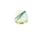 Δαχτυλίδι Καρδιά με Σμάλτο Επίχρυσο Ασήμι 925 Ζιργκόν Πέτρες Τυρκουάζ Λευκές Γυναικείο Ασημένιο