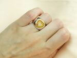Γυναικείο Δαχτυλίδι σε Σχήμα Καρδιάς Ασημένιο 925 Πέτρες Ζιργκόν