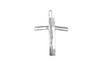 Ασημένιος Σταυρός Γυναικείος 925 Ζιργκόν Πέτρες Λευκές