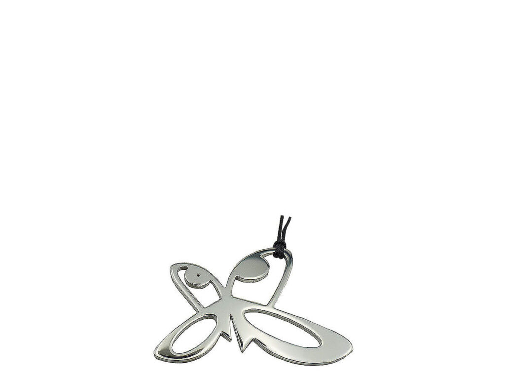 Ατσάλινο Κολιέ Πεταλούδα 316l Διαμάντι Μπριγιάν Μαύρο Κορδόνι Γυναικείο