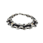 Ανδρικό Βραχιόλι Ατσάλινο Χειροπέδα Χρυσό 14Κ