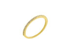 Χρυσό Δαχτυλίδι Μισόβερο 14Κ Ζιργκόν Πέτρες Γυναικείο
