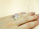 Δαχτυλίδι με Ροζ και Μωβ Ζιργκόν Πέτρες Γυναικείο Ασημένιο 925