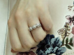 Γυναικείο Δαχτυλίδι με Πέτρες Ζιργκόν Λευκές Ασήμι 925
