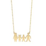 Γυναικείο Χρυσό Κολιέ Οικογένεια 14Κ