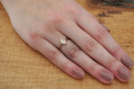 Λευκές Ζιργκόν Πέτρες Ροζ Χρυσό Ασημένιο Γυναικείο Δαχτυλίδι 925