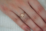 Λευκές Ζιργκόν Πέτρες Ροζ Χρυσό Γυναικείο Δαχτυλίδι