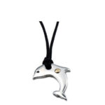 Μενταγιόν Δελφίνι Ανοξείδωτο Ατσάλι 316l Χρυσό 14Κ