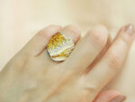 Ασημένιο Δαχτυλίδι Καρδιά 925 Σμάλτο Πέτρες Ζιργκόν