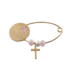 Χρυσή Παιδική Παραμάνα 9Κ Σταυρός Κορίτσι