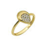 14Κ Κίτρινο Χρυσό Δαχτυλίδι με Ζιργκόν Πέτρες Γυναικείο