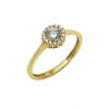 Χρυσό Δαχτυλίδι Ροζέτα 14Κ Ζιργκόν Αρραβώνας Γάμος Επέτειος Δώρο