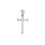 Δίχρωμος Σταυρός Χρυσό 14 Καρατίων