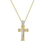 Βαπτιστικός Χρυσός Σταυρός Με Τον Εσταυρωμένο 14 Καρατίων