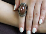 Δαχτυλίδι Χειροποίητο Ασημόχρυσο Quartz Πέτρα Γυναικείο Κόσμημα