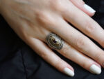 Δαχτυλίδι Χειροποίητο Γυναικείο Ρουμπίνι Ασημόχρυσο Κόσμημα Δώρο