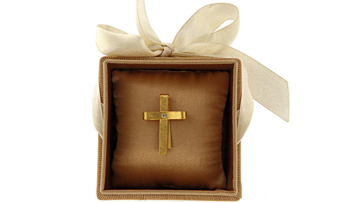 Χρυσός Σταυρός Χειροποίητος 14 Καρατίων Βάπτιση Αρραβώνας Κορίτσι
