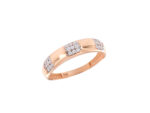 Ροζ Χρυσό Δαχτυλίδι με Ζιργκόν Πέτρες Γυναικείο 14 Καρατίων