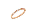 Ροζ Χρυσό Μισόβερο 14 Καρατίων Γυναικείο Δαχτυλίδι Κόσμημα Δώρο