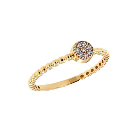 Χρυσό Δαχτυλίδι 14 Καρατίων Ζιργκόν Γυναικείο Δώρο Κόσμημα