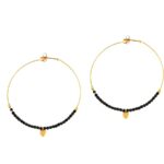 Κρίκοι Χρυσοί 14Κ Όνυχα Καρδιές Γυναικείοι