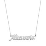 Λευκόχρυσο Κολιέ Με Όνομα Αθανασία 9 Καράτια