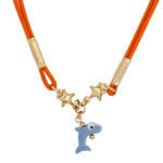 Παιδικό Κρεμαστό με Κορδόνι και Δελφίνι για Κορίτσια Χρυσό 14 Καράτια