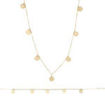 Χρυσό Σετ 9 Καράτια Με Μοτίφ