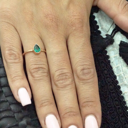 Δαχτυλίδι Γυναικείο Ροζ Επίχρυσο 925 Ασήμι Πέτρα Κόσμημα