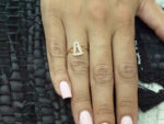 Δαχτυλίδι Γυναικείο Επίχρυσο Καμπάνα Ροζ Ασήμι 925 Κόσμημα Δώρο
