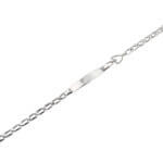 Λευκόχρυση Ταυτότητα 14 Καρατίων Καρδιά