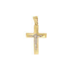 Χρυσός Σταυρός 14 Καράτια Με Τον Εσταυρωμένο