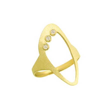 Δαχτυλίδι Γυναικείο Χρυσό 9 Καρατίων Ζιργκόν
