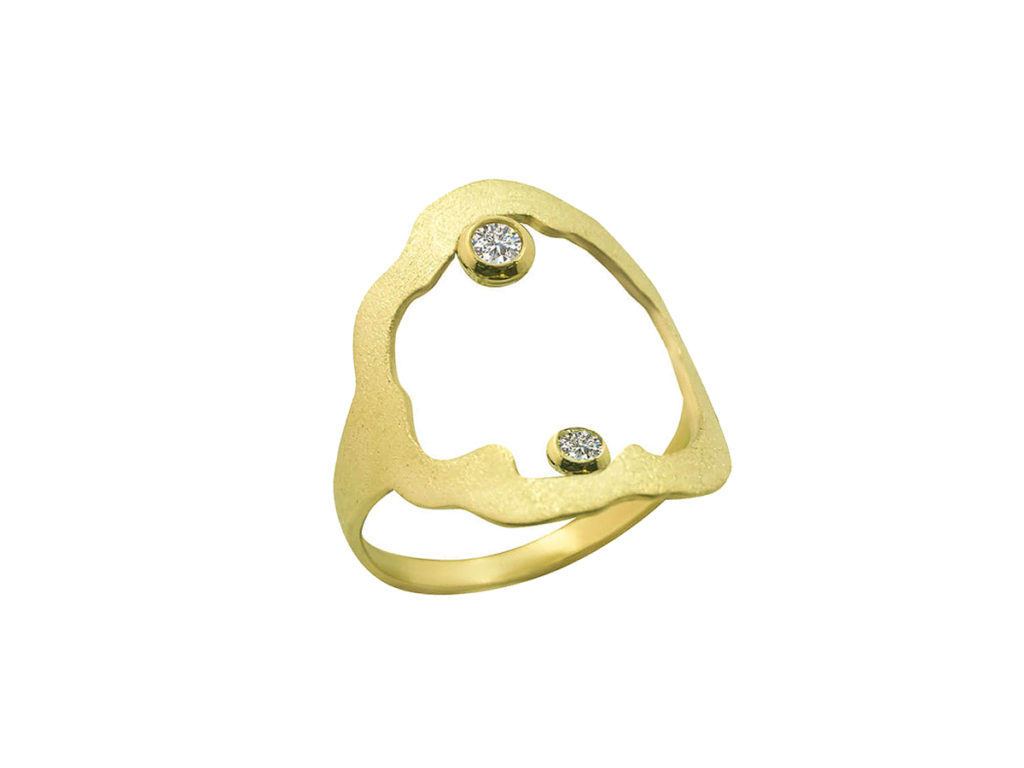 Γυναικείο Δαχτυλίδι Χρυσό 14 Καρατίων Ζιργκόν Πέτρες