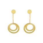 Μοντέρνα Κρεμαστά Σκουλαρίκια 14 Καρατίων