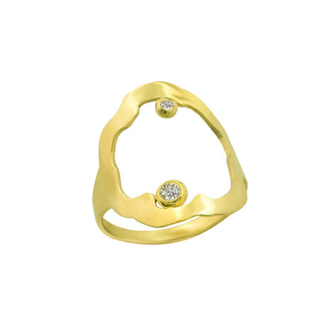Χρυσό Δαχτυλίδι Με Ζιργκόν Πέτρες 14Κ Γυναικείο Κόσμημα