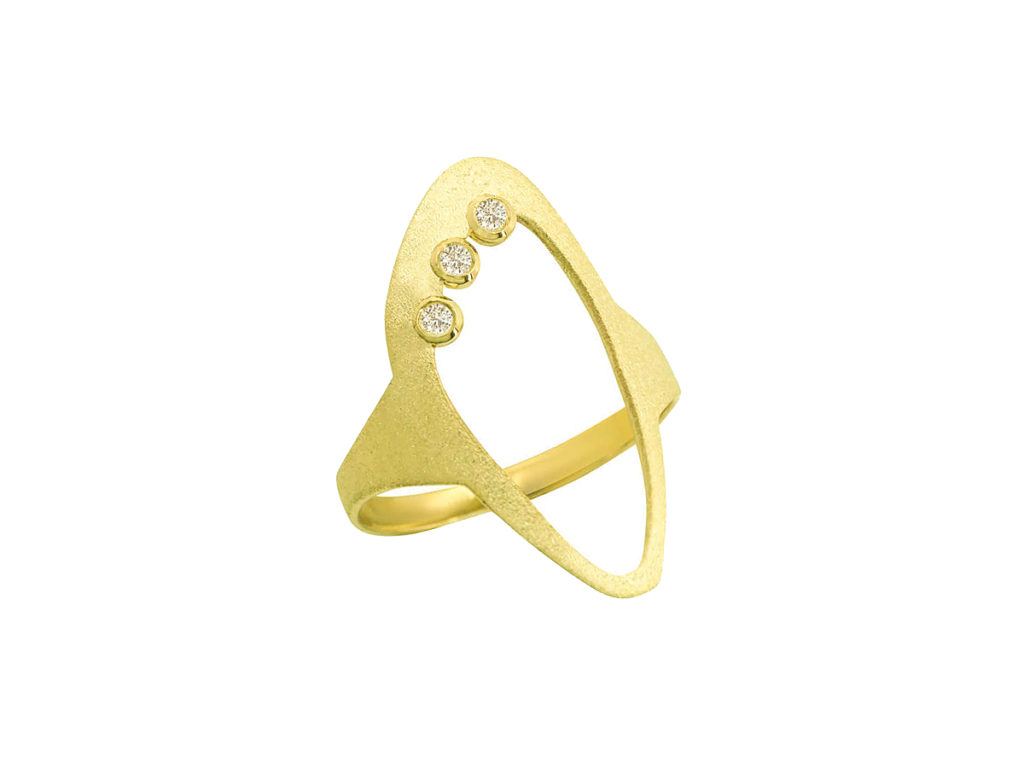 Δαχτυλίδι Γυναικείο Χρυσό 14 Καρατίων Ζιργκόν Πέτρες