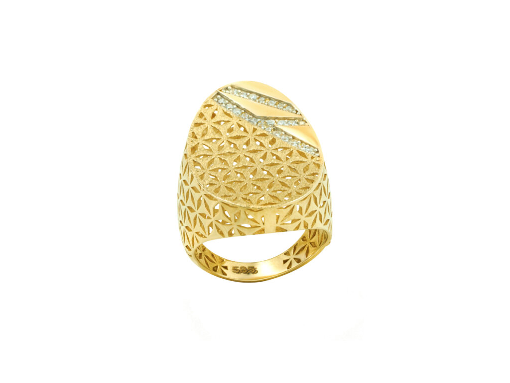 Δαχτυλίδι με Ζιργκόν Χρυσό 14 Καράτια