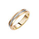 Βέρες Γάμου Δίχρωμες 14Κ Χρυσό Λευκόχρυσο