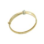 Μοντέρνο Βραχιόλι Χειροπέδα 14Κ