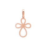 Ροζ Χρυσός Σταυρός 14Κ