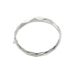 Βραχιόλι Λευκόχρυσο Χειροπέδα 14 Καρατίων