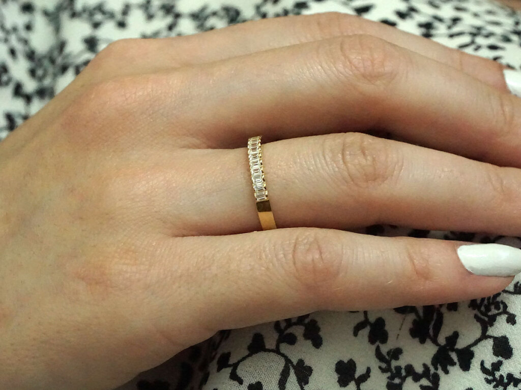 Δαχτυλίδι Μισόβερο Ζιργκόν Παγιέτα Χρυσό 14Κ Γυναικείο Κόσμημα Δώρο