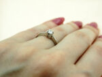 Λευκόχρυσο 18Κ Δαχτυλίδι Μονόπετρο με Διαμάντι Μπριγιάν Γυναικείο Γάμος Αρραβώνας