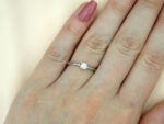 Λευκόχρυσο Δαχτυλίδι Μονόπετρο με Διαμάντι Μπριγιάν 18Κ Γάμος Αρραβώνας