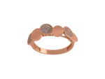 Γυναικείο Δαχτυλίδι Ροζέτα Ροζ Χρυσό 14Κ Ζιργκόν Πέτρες