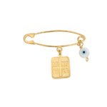 Παιδική Παραμάνα Φυλαχτό Χρυσή 9Κ Ματάκι